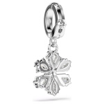 Idyllia charm Mixed cuts, Snowflake, White, Rhodium plated
